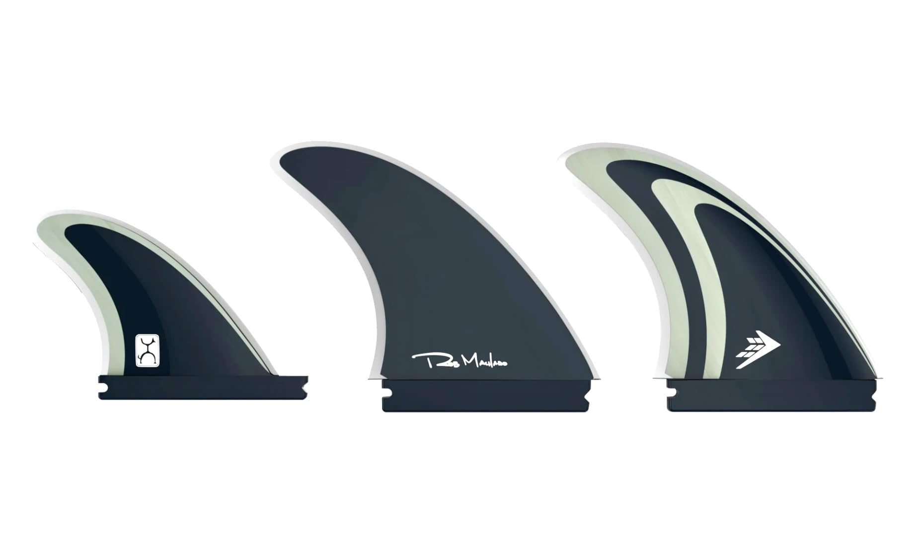 Amazon.com : Firewire Machado 2+1 Fin Set-Grey : Sports & Outdoors